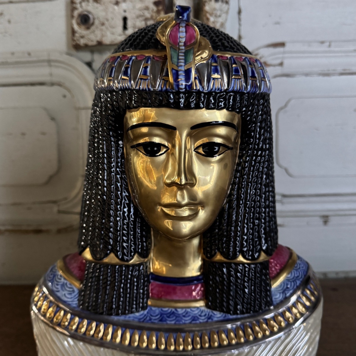 Egyptian Ceramic Sculpture By Edoardo Tasca-photo-2