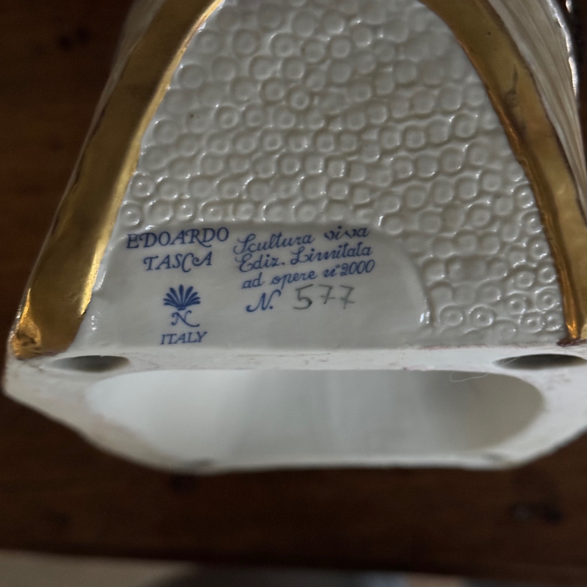 Egyptian Ceramic Sculpture By Edoardo Tasca-photo-4