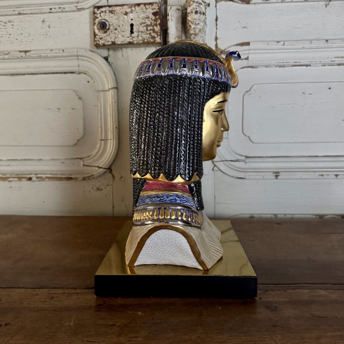 Egyptian Ceramic Sculpture By Edoardo Tasca-photo-4