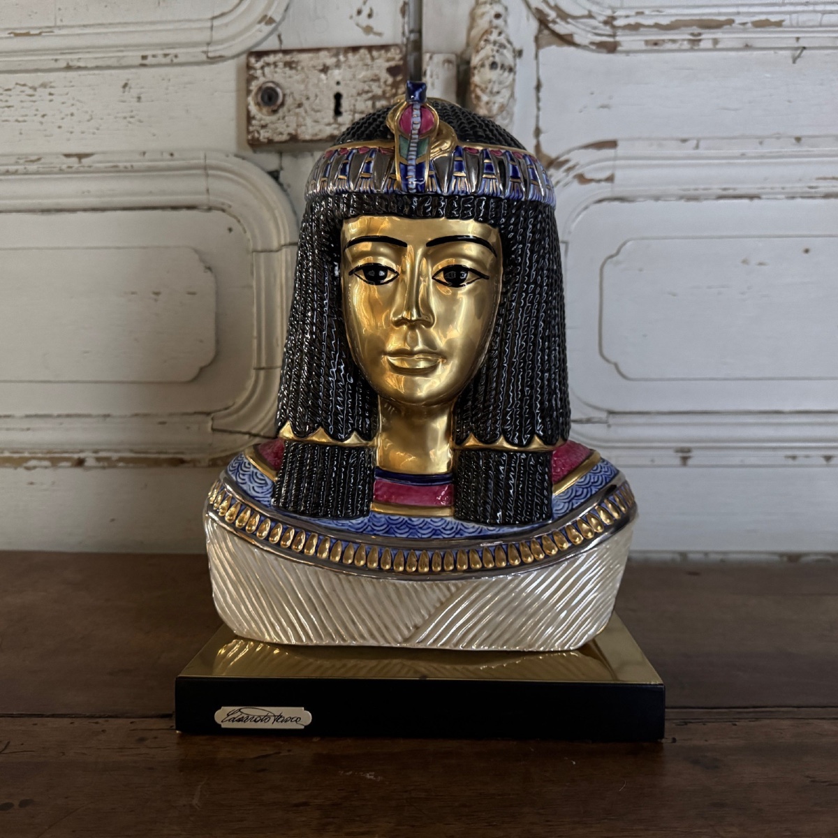 Egyptian Ceramic Sculpture By Edoardo Tasca