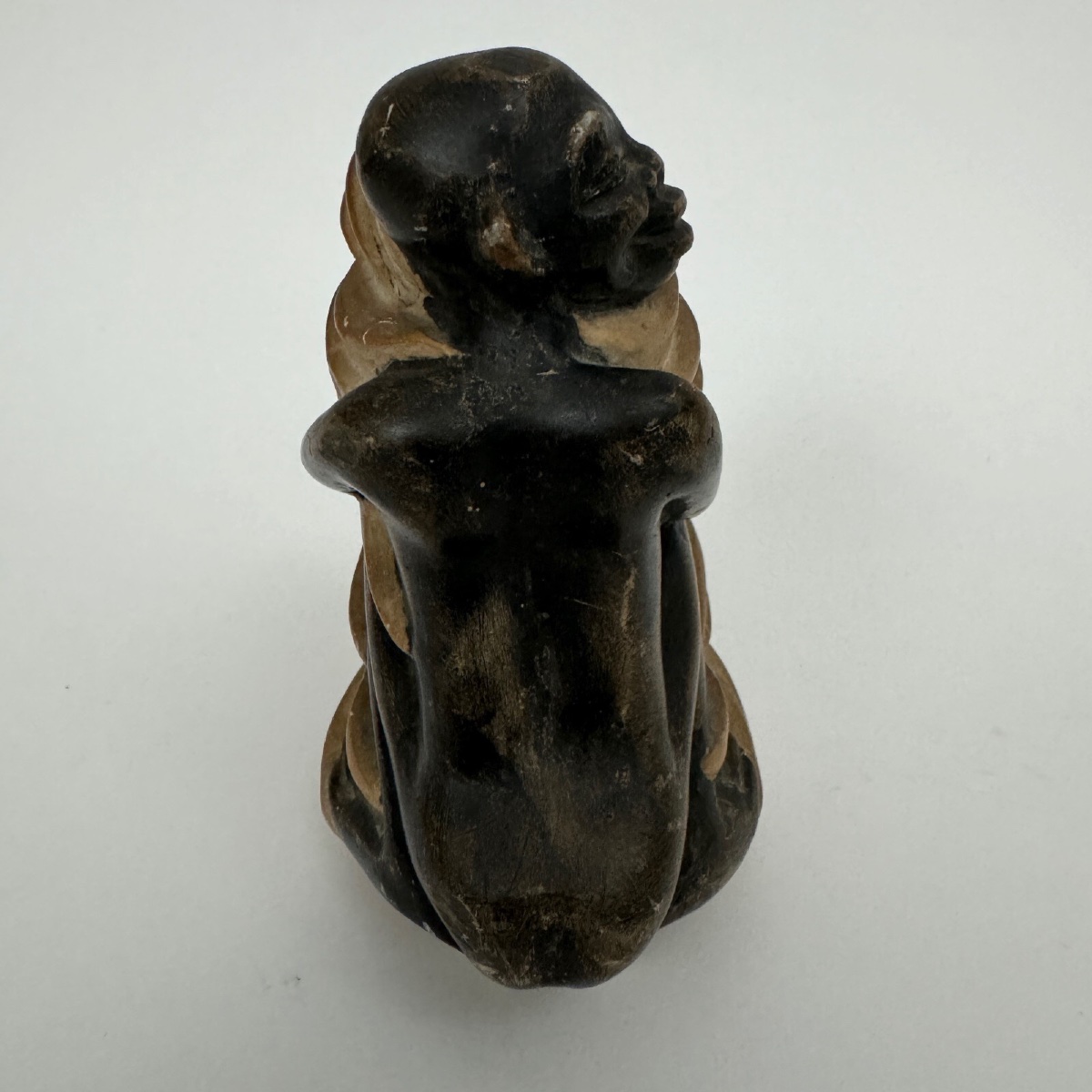 1930 Africanist Sculpture Of A Woman Holding A Bunch Of Bananas-photo-8