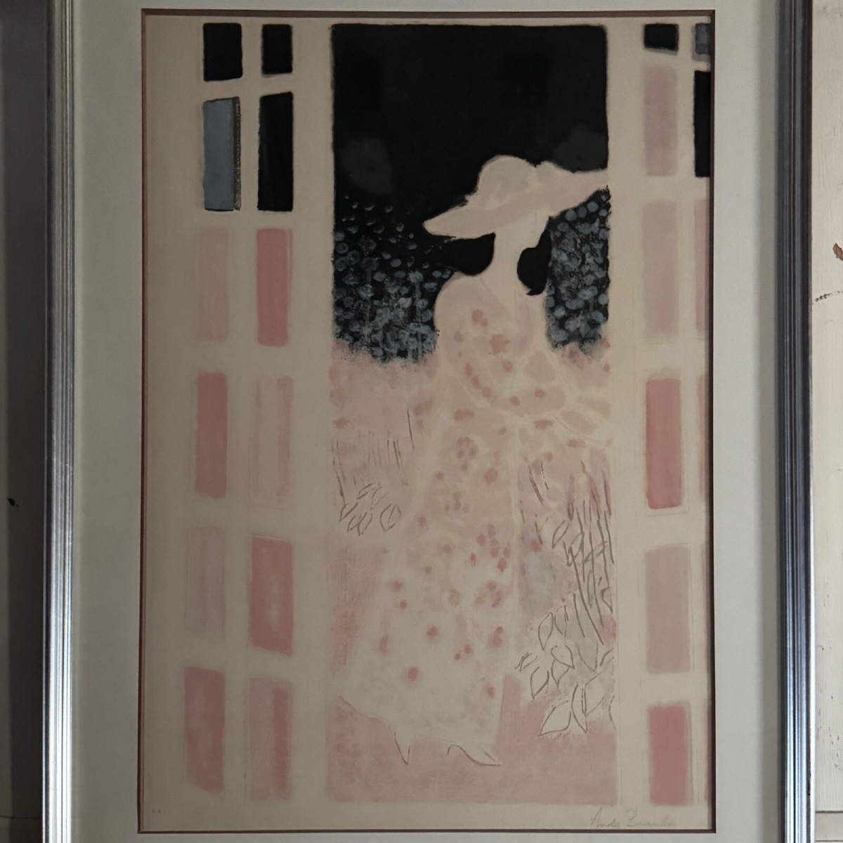 Lithograph Artist's Proof By André Brasilier Jardins Secrets XXe-photo-2