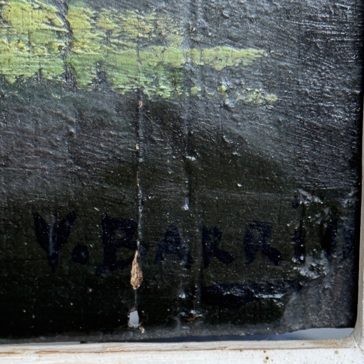 Huile sur panneau bouquet de fleurs nature morte par Y. Barry-photo-6