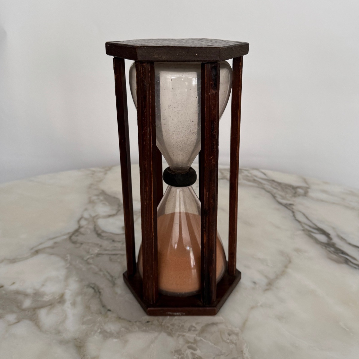 Large 18th Century Hourglass With Six Columns-photo-2