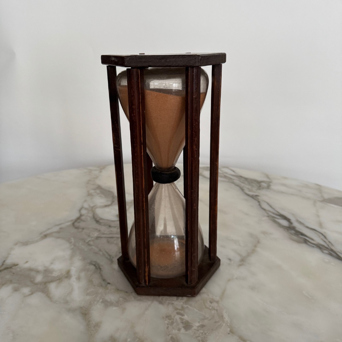 Large 18th Century Hourglass With Six Columns-photo-3