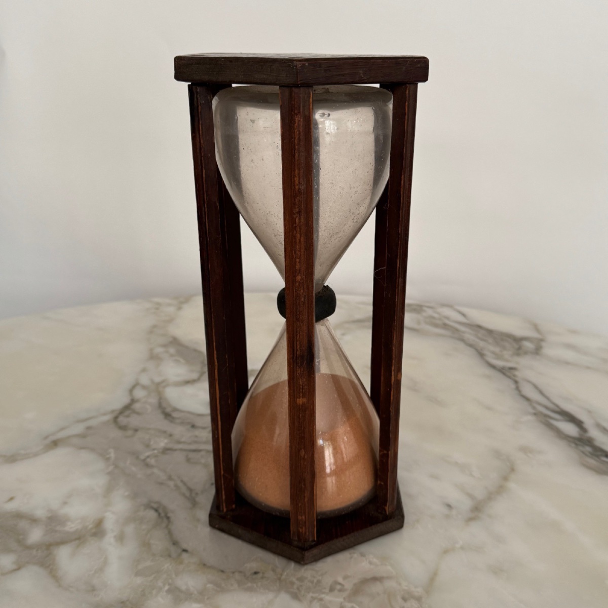 Large 18th Century Hourglass With Six Columns-photo-4