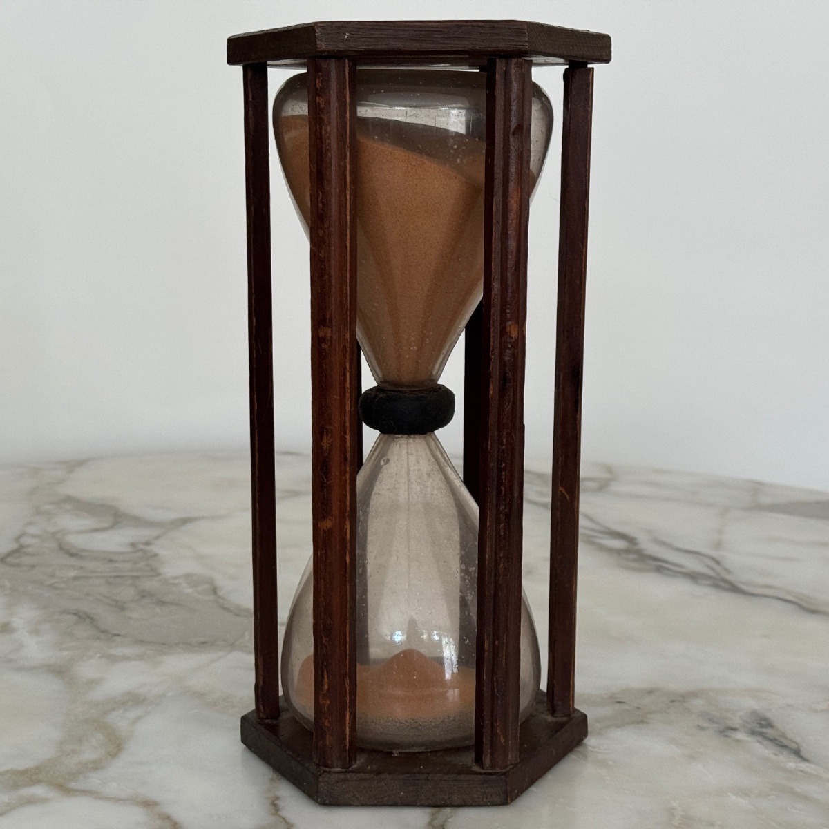 Large 18th Century Hourglass With Six Columns-photo-3