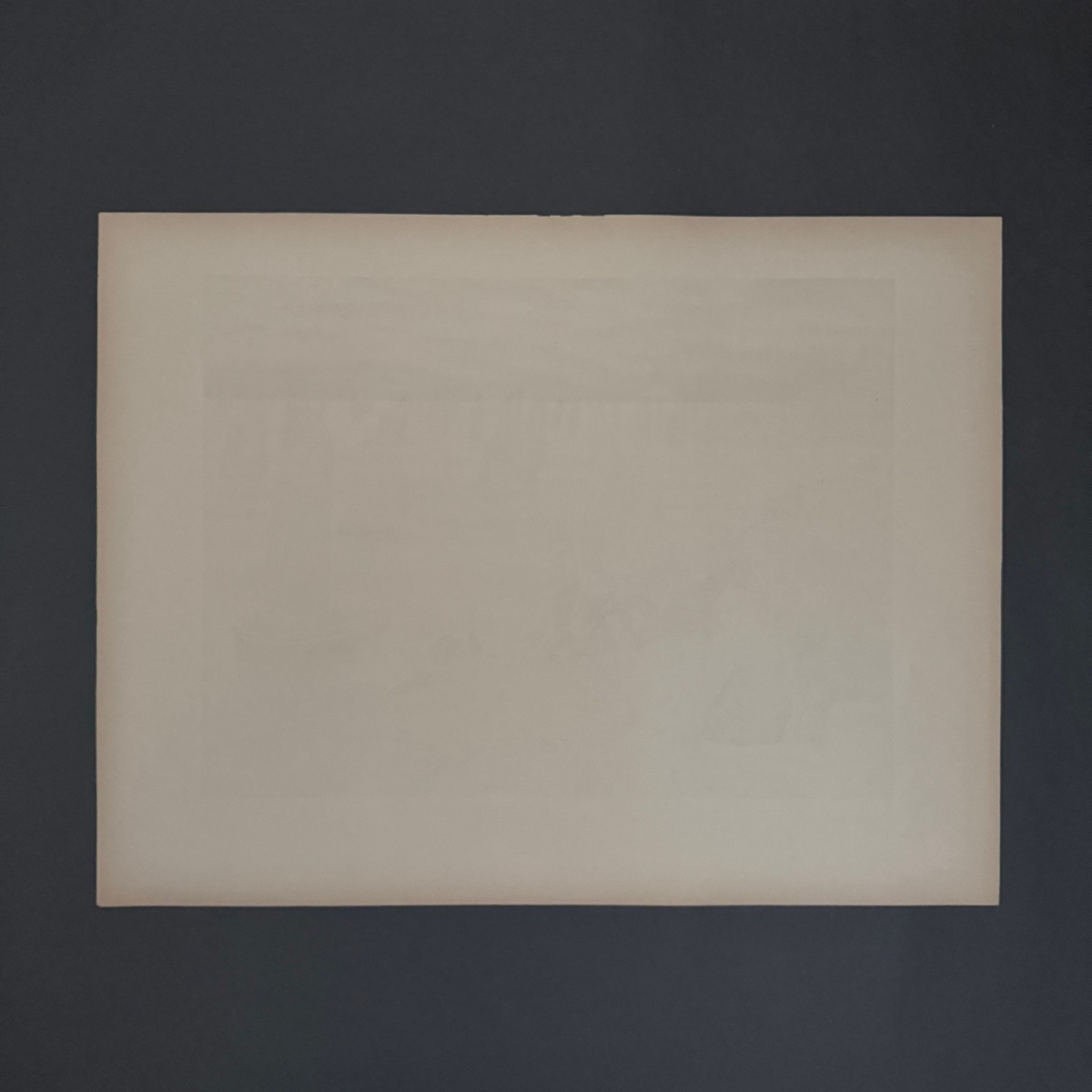 Lithographie par Henri Rivière Au Vent de Noroît - Les Vieux -photo-8
