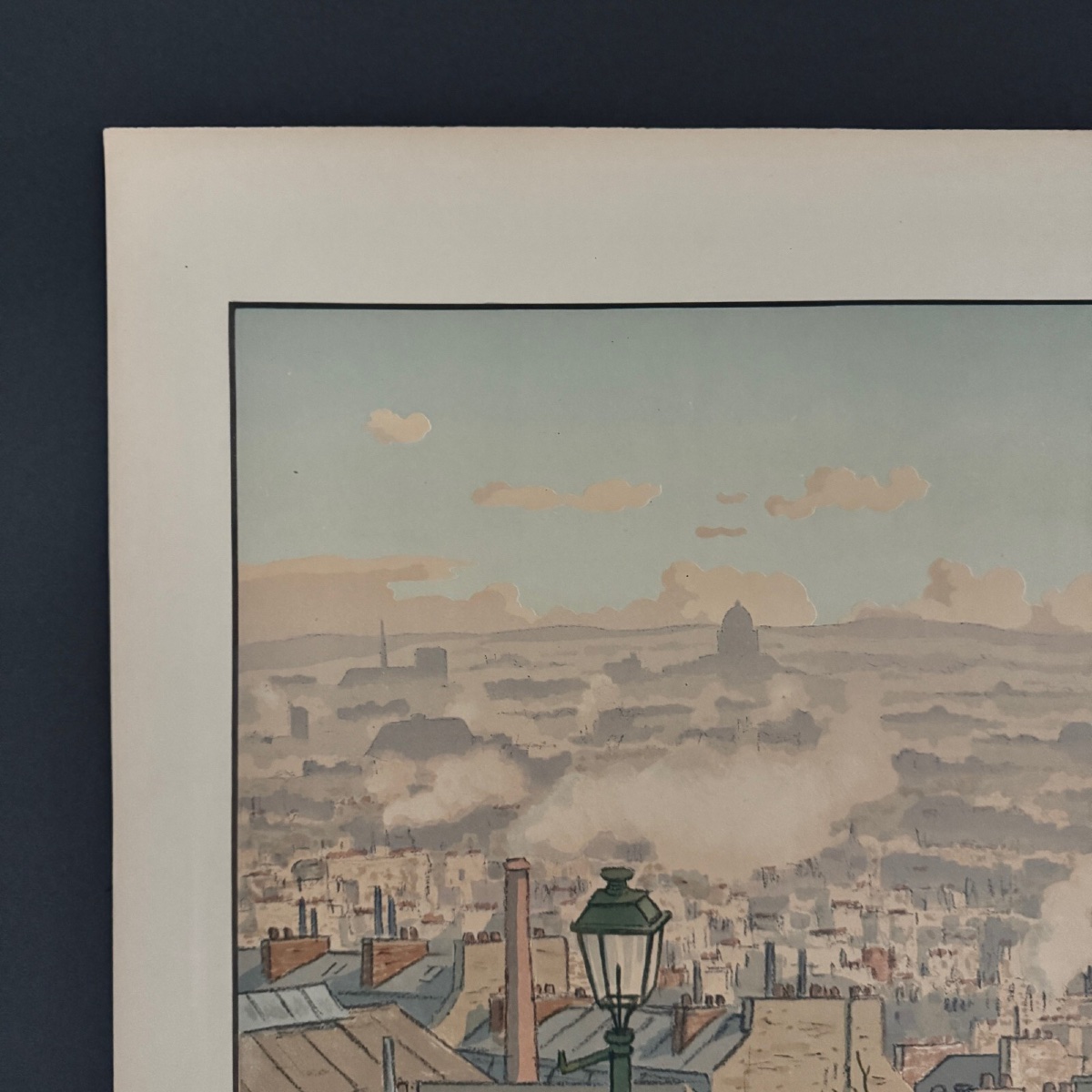 Lithographie par Henri Rivière Paysages Parisiens - Paris vu de Montmartre -photo-3