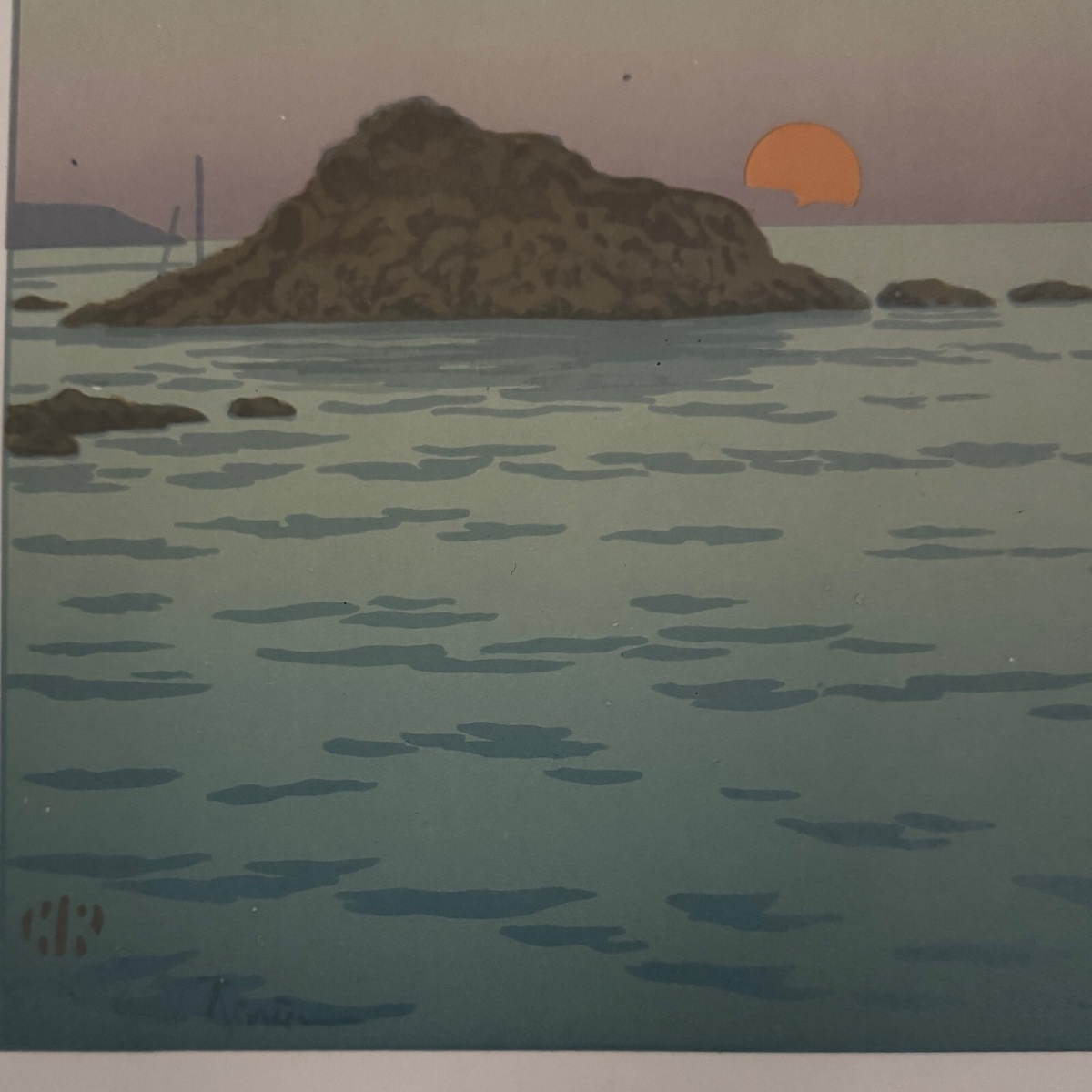 Lithograph By Henri Rivière La Féérie Des Heures - Le Soleil Couchant-photo-4