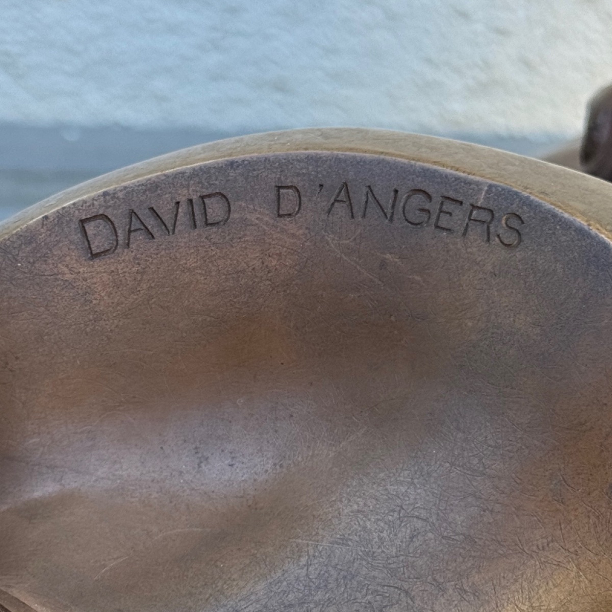 Buste en bronze de Victor Hugo par David d'Angers et F. Barbedienne-photo-5