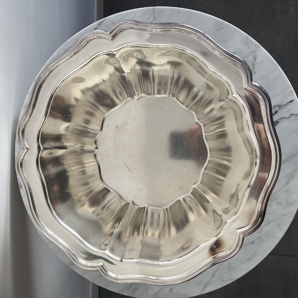 Christofle Soup Tureen In Silver-plated Metal With Art Deco-style Lid-photo-4