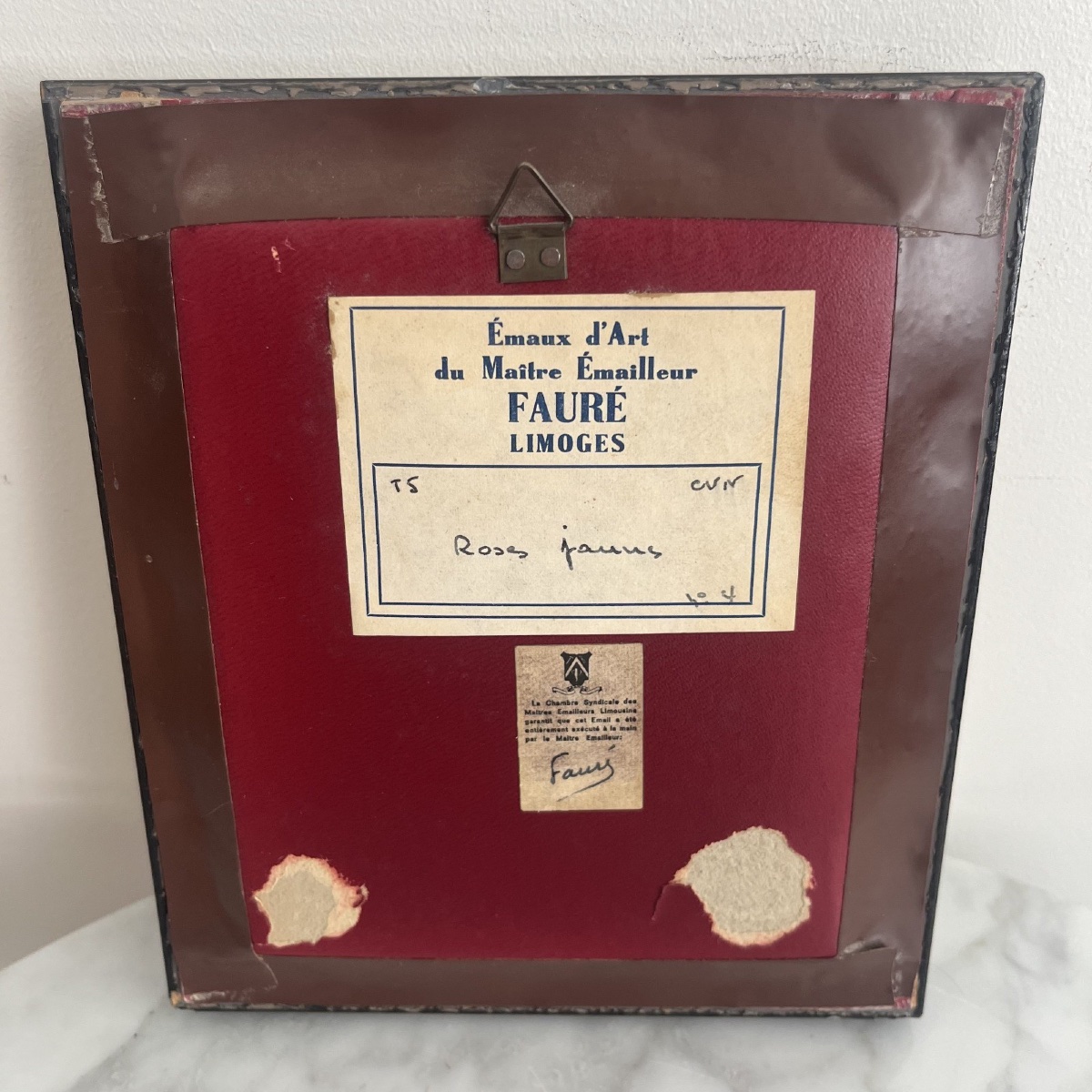 Émaux de Limoges signés Fauré Limoges France -photo-3