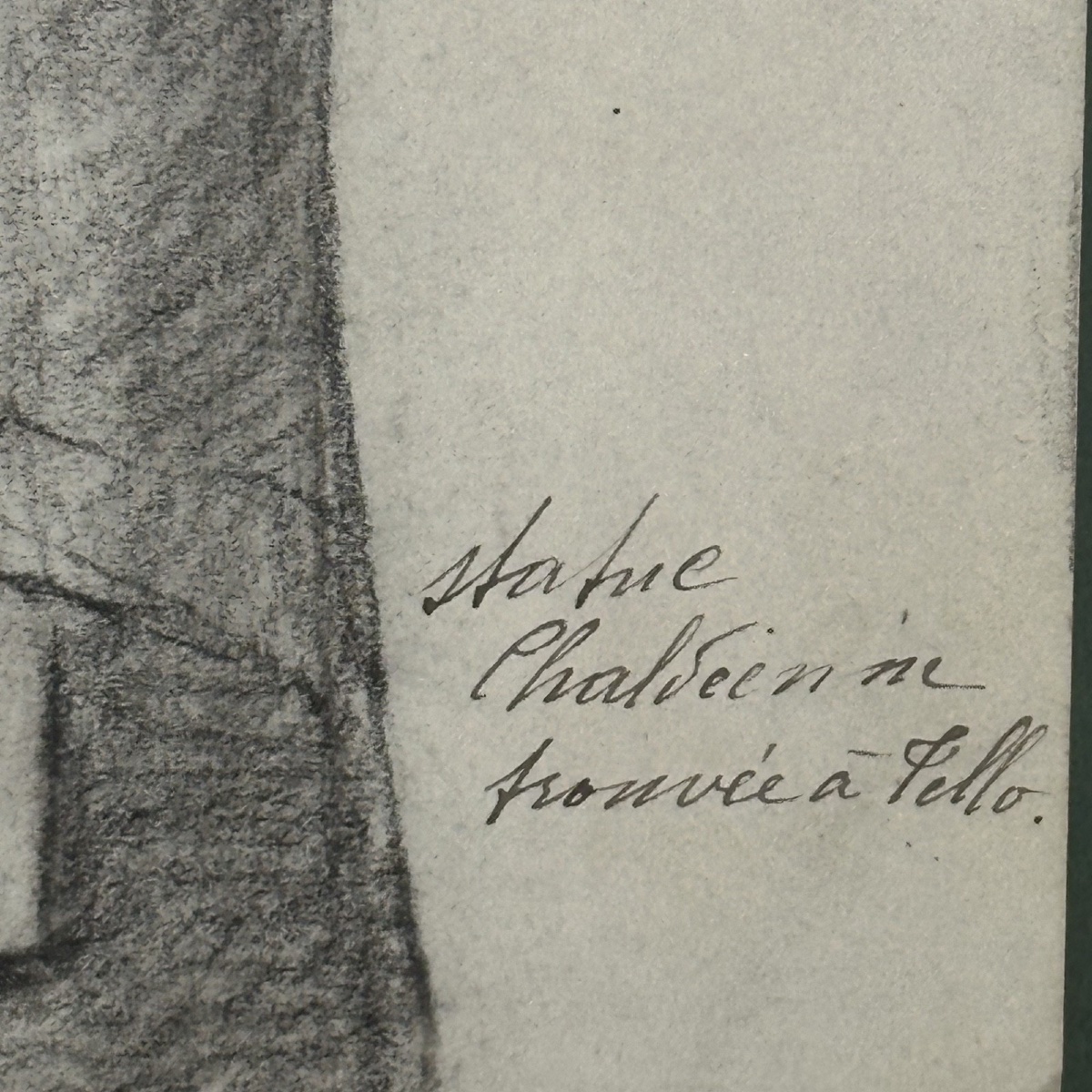 Drawing Of Chaldean Statue Found At Tello By M. De Sarzec-photo-3