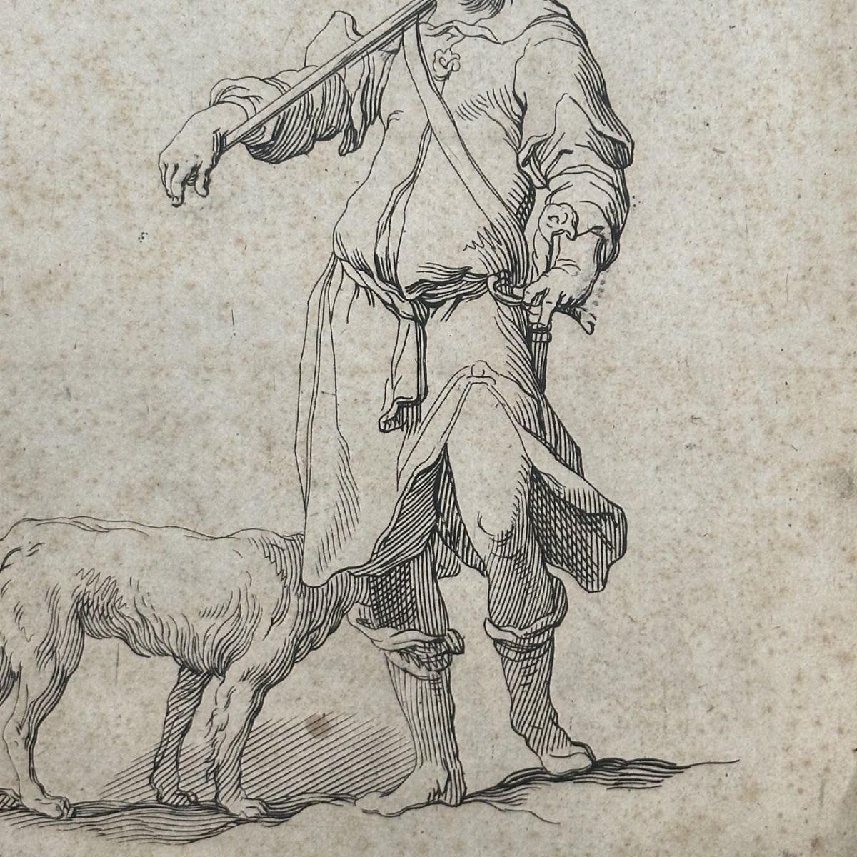 16th-century Engraving Of A Soldier By Abraham Bloemaert (1564-1651)-photo-4