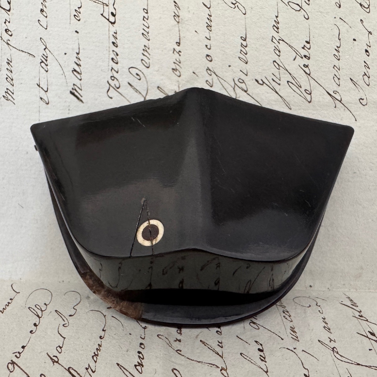 Napoleon Bonaparte Horn Snuffbox First Half 19th Century-photo-2