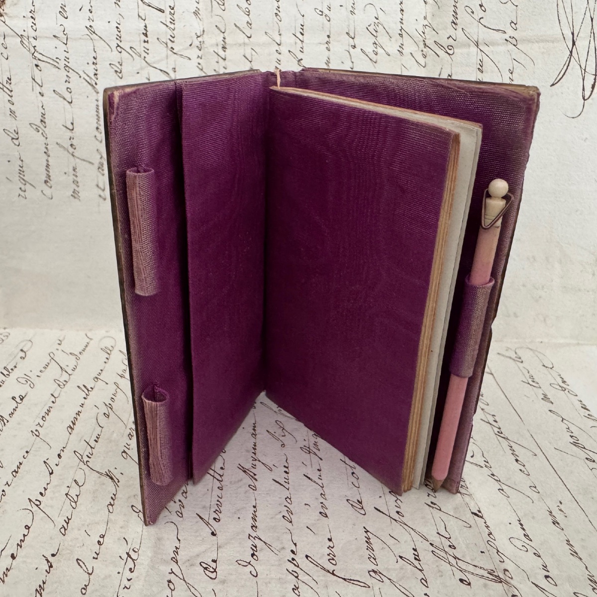 Napoleon III 19th-century Tortoiseshell Ball Book Decorated With Marquetry-photo-4