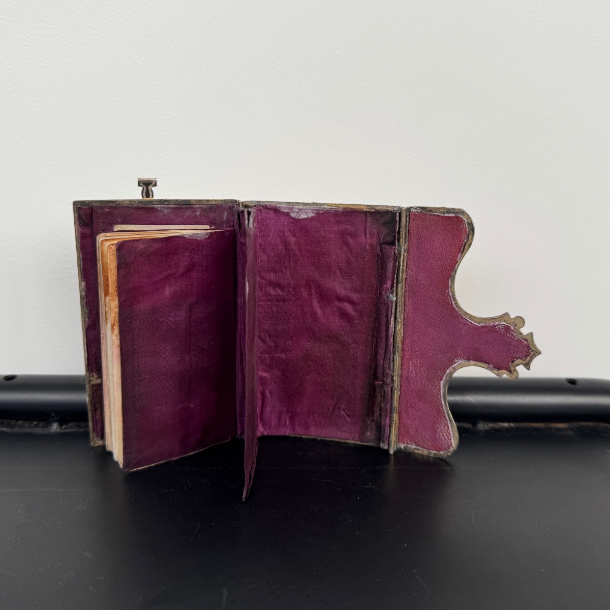 Cloisonné-embellished Silver Prom Book Late 19th Century Napoleon III-photo-1