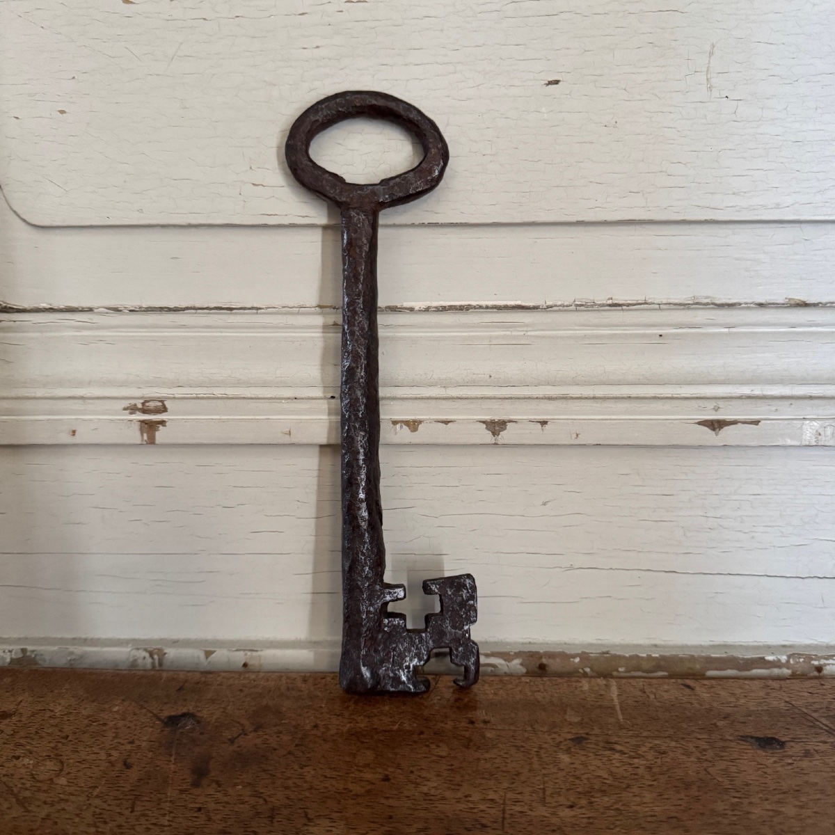 Wrought-iron Key, Haute Epoque, Worn Patina-photo-2