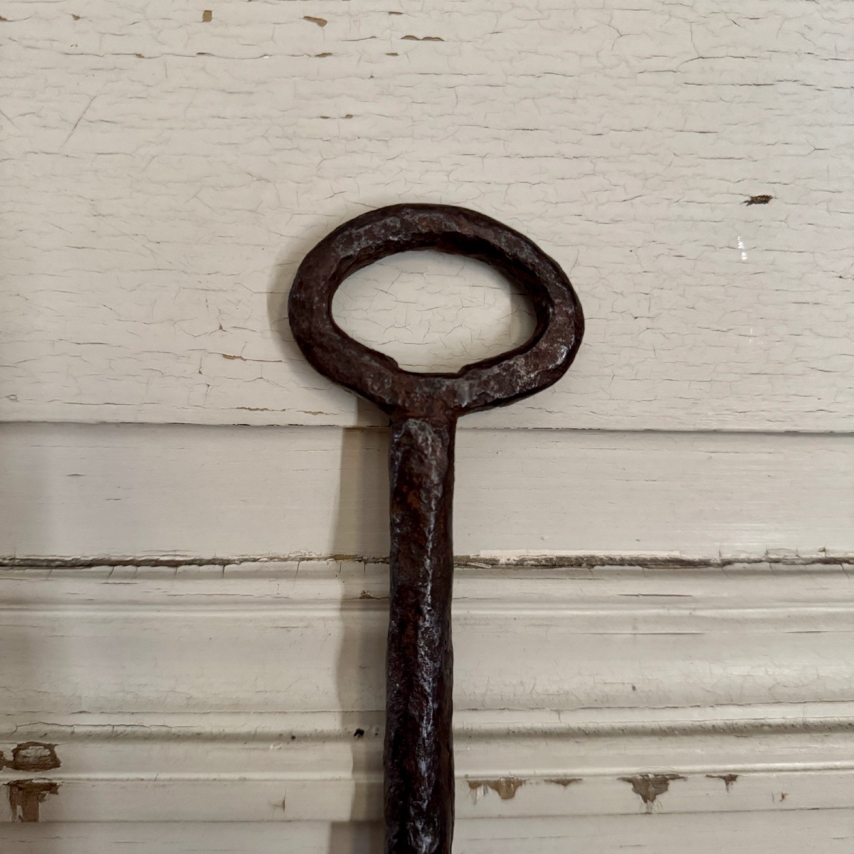 Wrought-iron Key, Haute Epoque, Worn Patina-photo-3