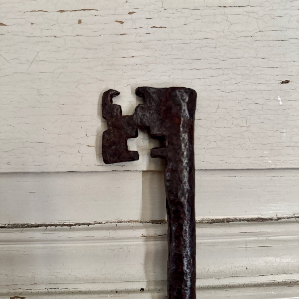Wrought-iron Key, Haute Epoque, Worn Patina-photo-4