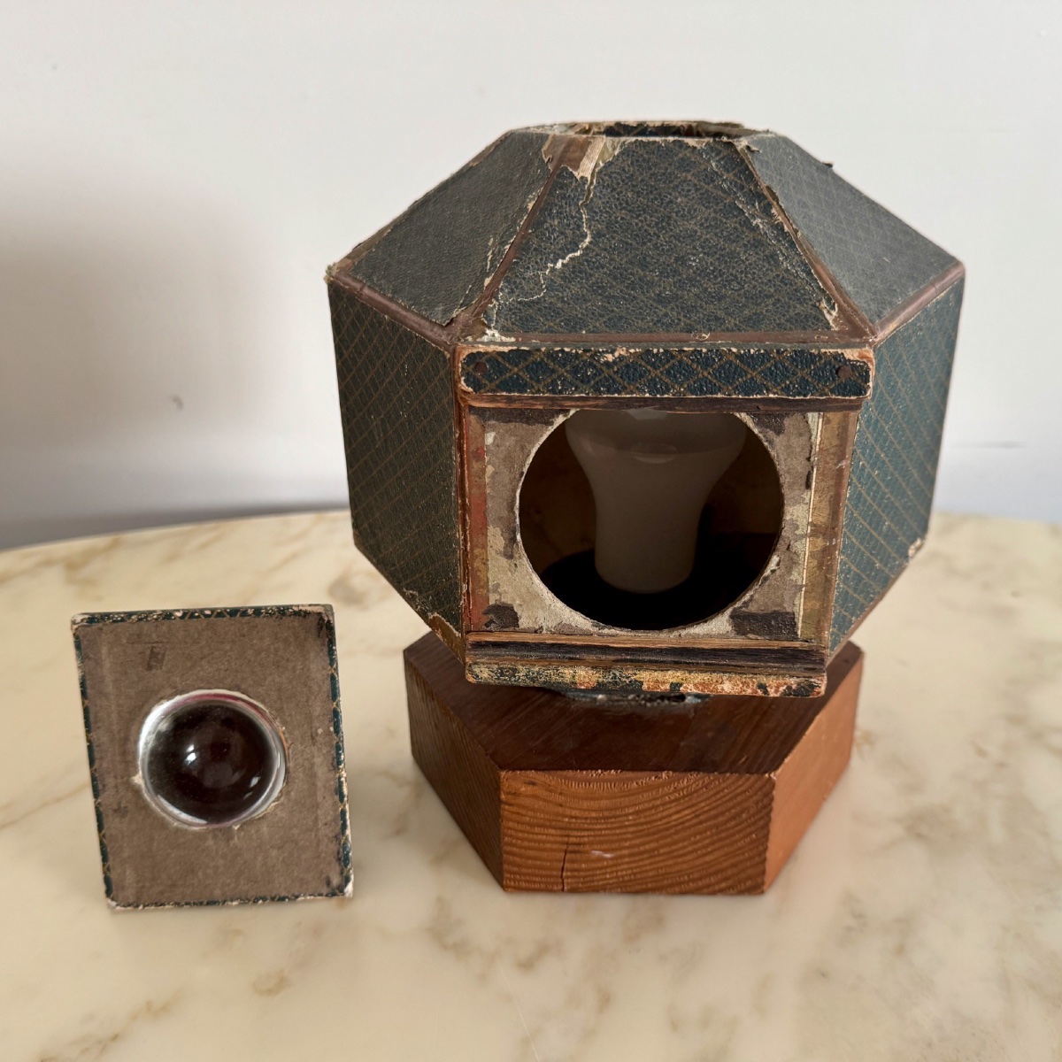 Lampascope hexagonale lanterne magique Alphose Giroux XIXe -photo-5