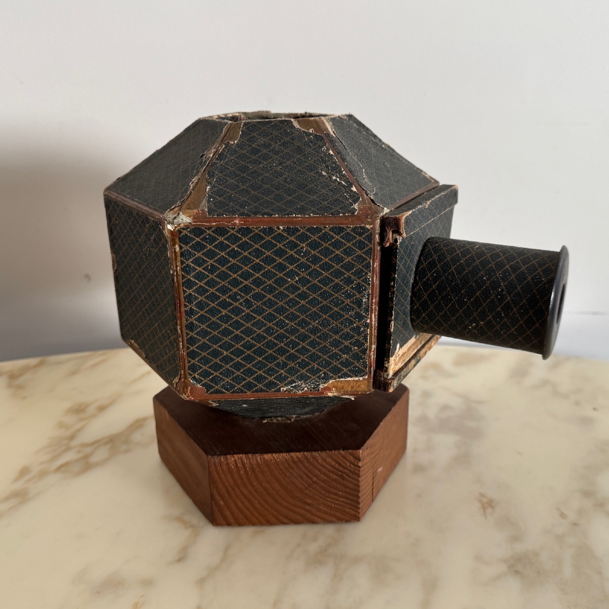 Lampascope hexagonale lanterne magique Alphose Giroux XIXe 