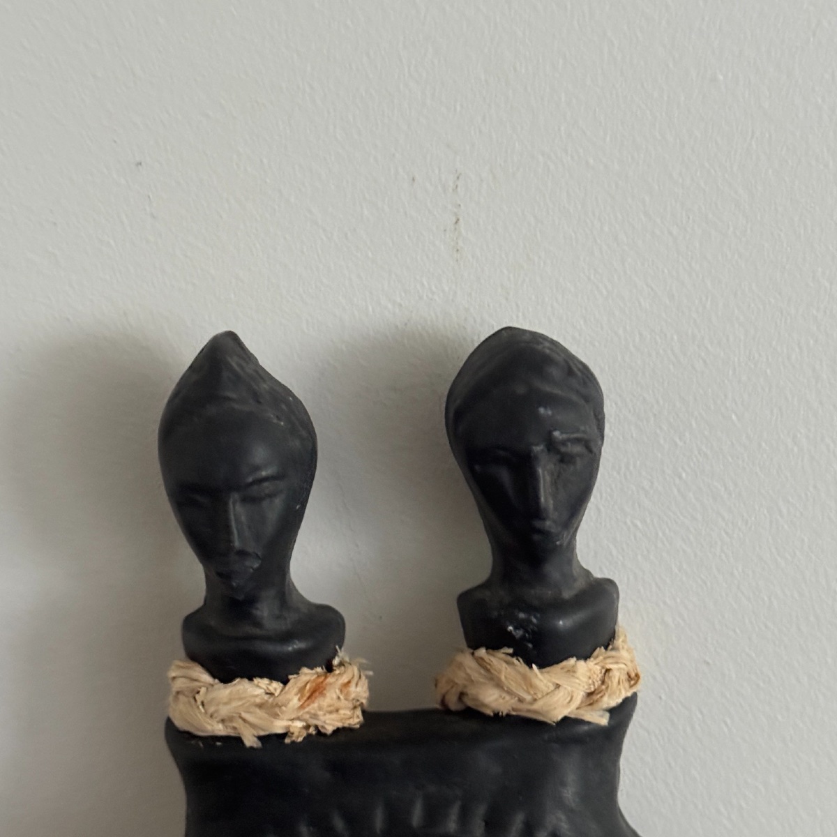 Africanist Mask By Jacques Sagan Vallauris Black Ceramic-photo-4