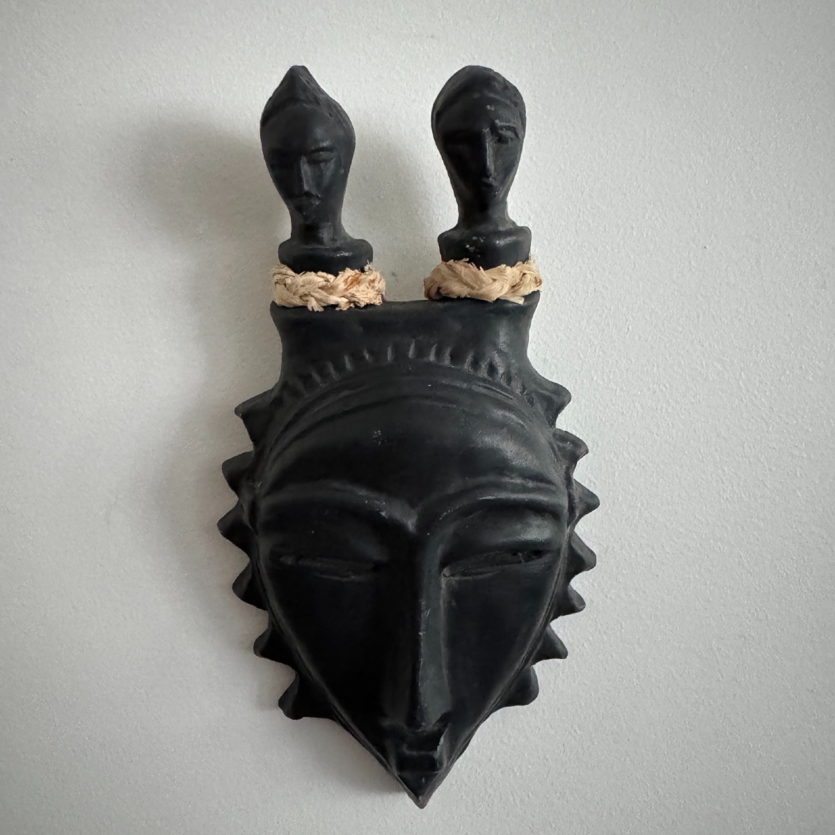 Africanist Mask By Jacques Sagan Vallauris Black Ceramic