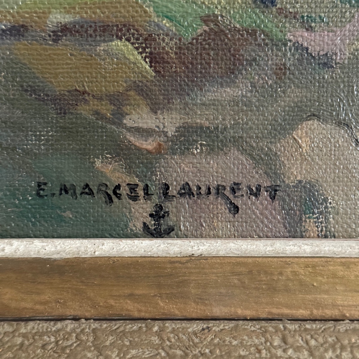 Huile sur toile par Emmanuel Marcel-Laurent Jour de Pardon et Procession-photo-4
