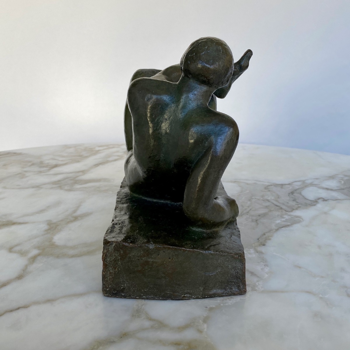 Bronze Art Deco 1930 Nude Woman Marius Léon Cladel Cire Perdue J. Pannini-photo-4