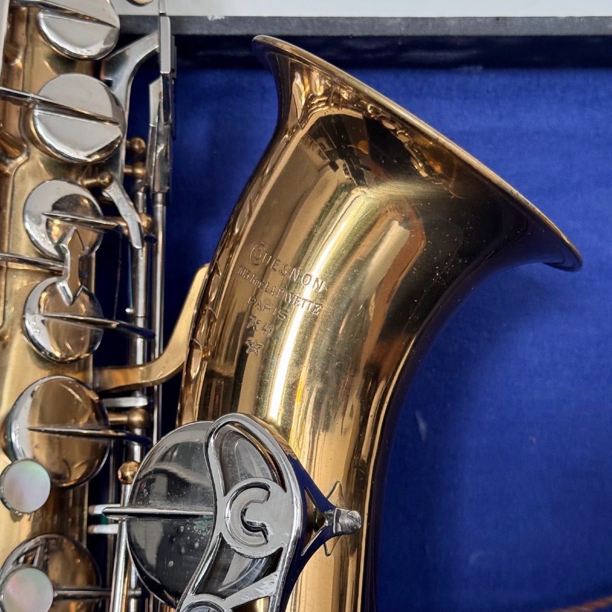 Cuesnon Paris Saxophone In Original Box 20th Century-photo-3