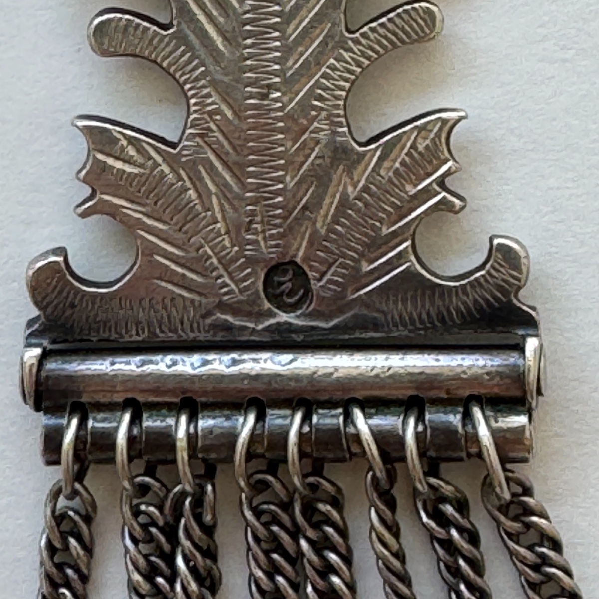 Ottoman Silver Pendant With Enamelled Pendants-photo-5