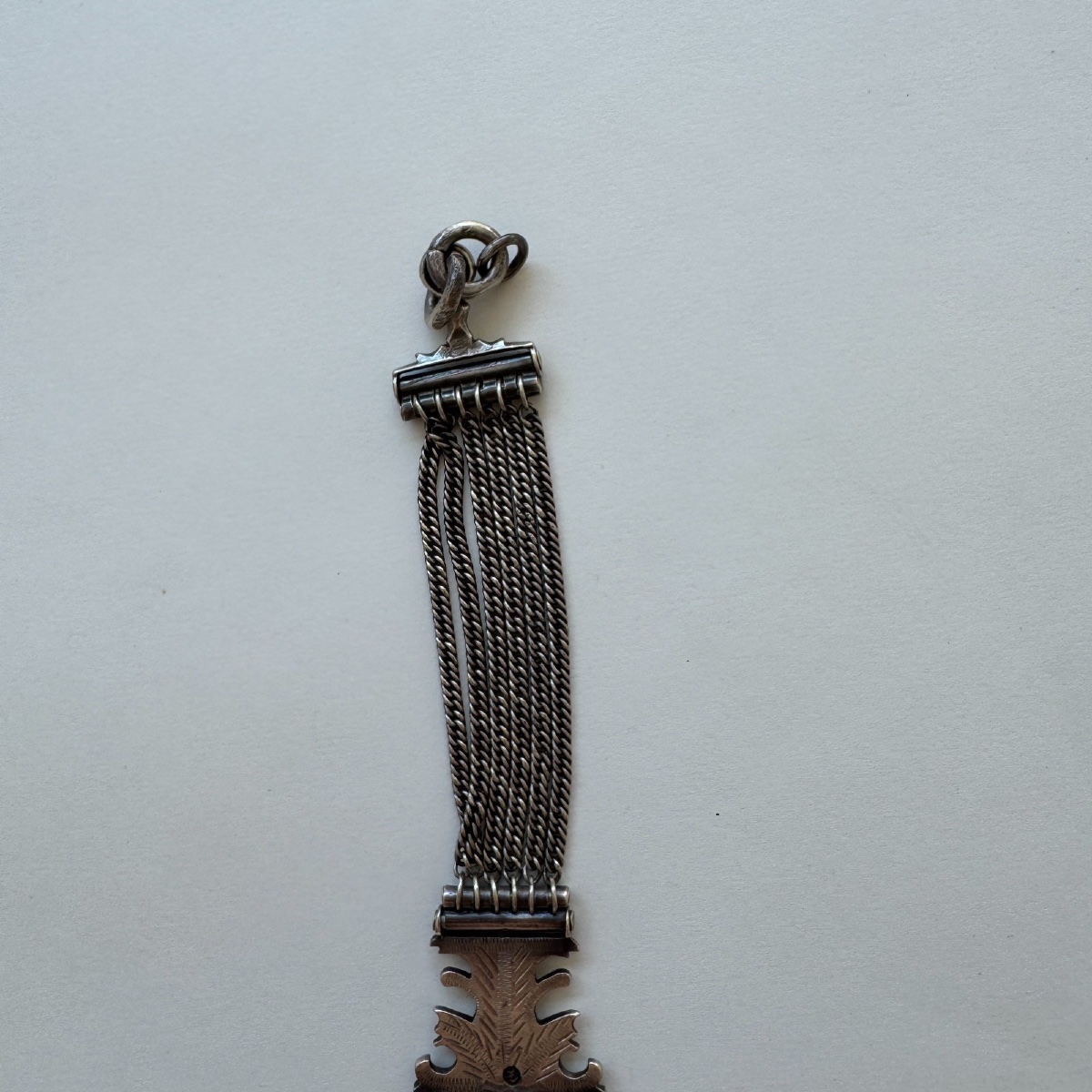 Ottoman Silver Pendant With Enamelled Pendants-photo-6