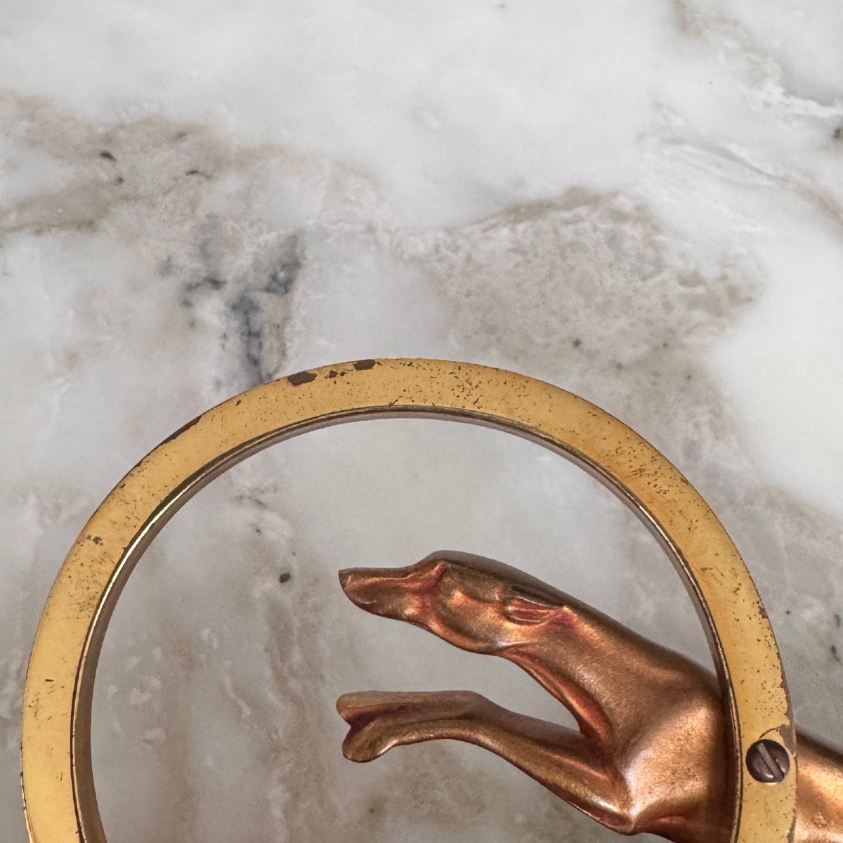 Pair Of Art Deco 1930 Bronze Bookends With Greyhound Design-photo-3