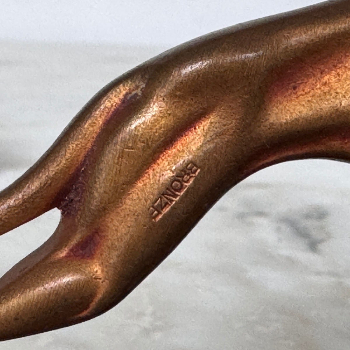 Pair Of Art Deco 1930 Bronze Bookends With Greyhound Design-photo-6