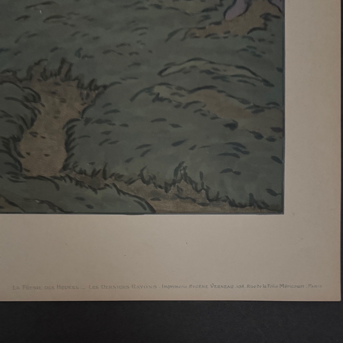 Lithographie par Henri Rivière La Féérie des Heures - Les Derniers Rayons-photo-1