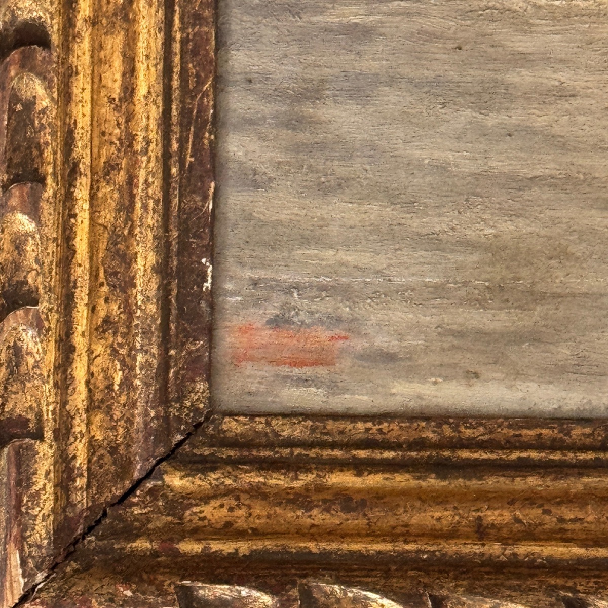 Oil On Panel By G. Finot An Islet On A Pond Early 20th Century-photo-2