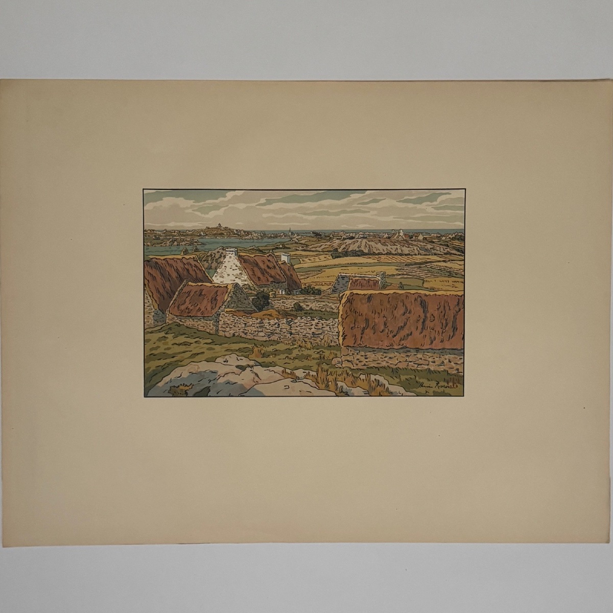 Lithographie par Henri Rivière Le Beau Pays de Bretagne - L’Île Bréhat -photo-4