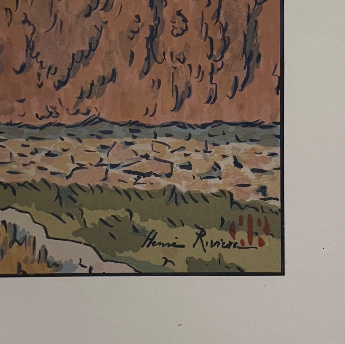 Lithographie par Henri Rivière Le Beau Pays de Bretagne - L’Île Bréhat -photo-1