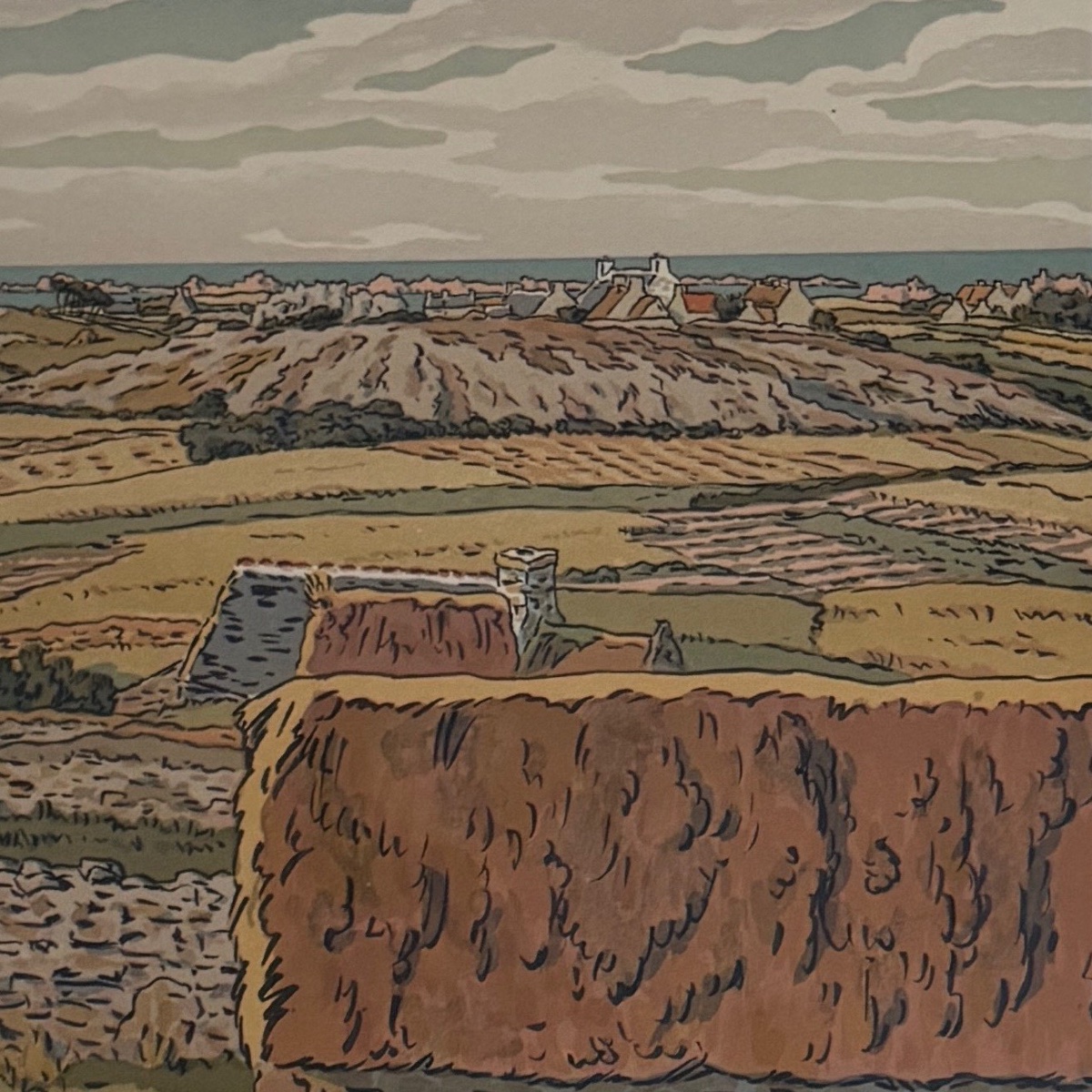 Lithographie par Henri Rivière Le Beau Pays de Bretagne - L’Île Bréhat -photo-3