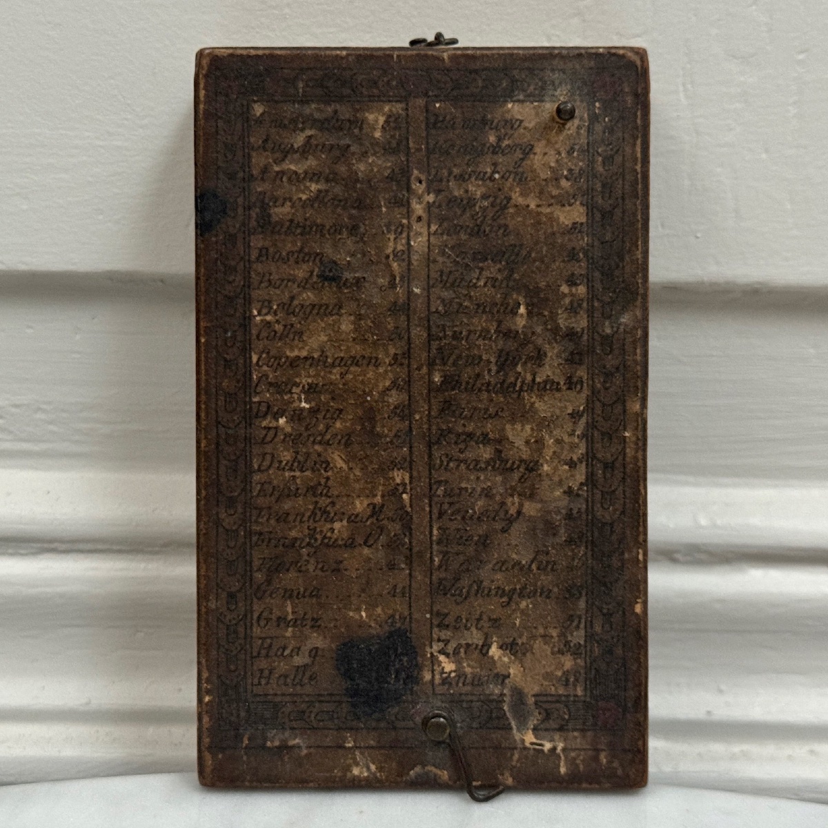 Cadran solaire de poche portatif en bois XVIIIe -photo-4