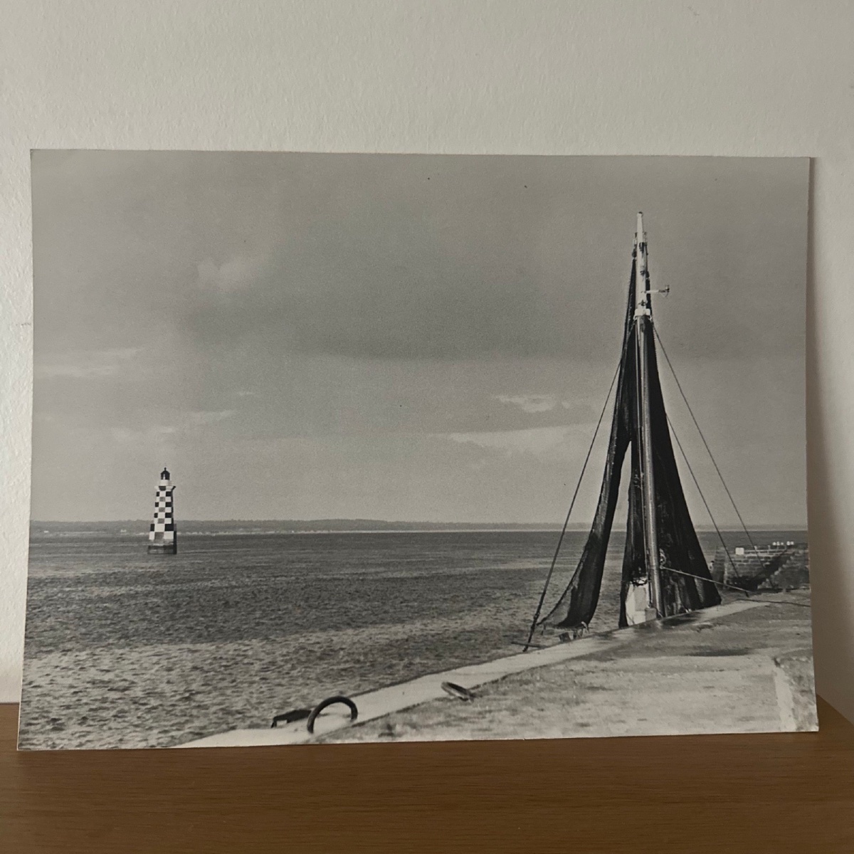 Photo argentique Bernard Darot XXe Coupe de la ville de Nantes paysage 