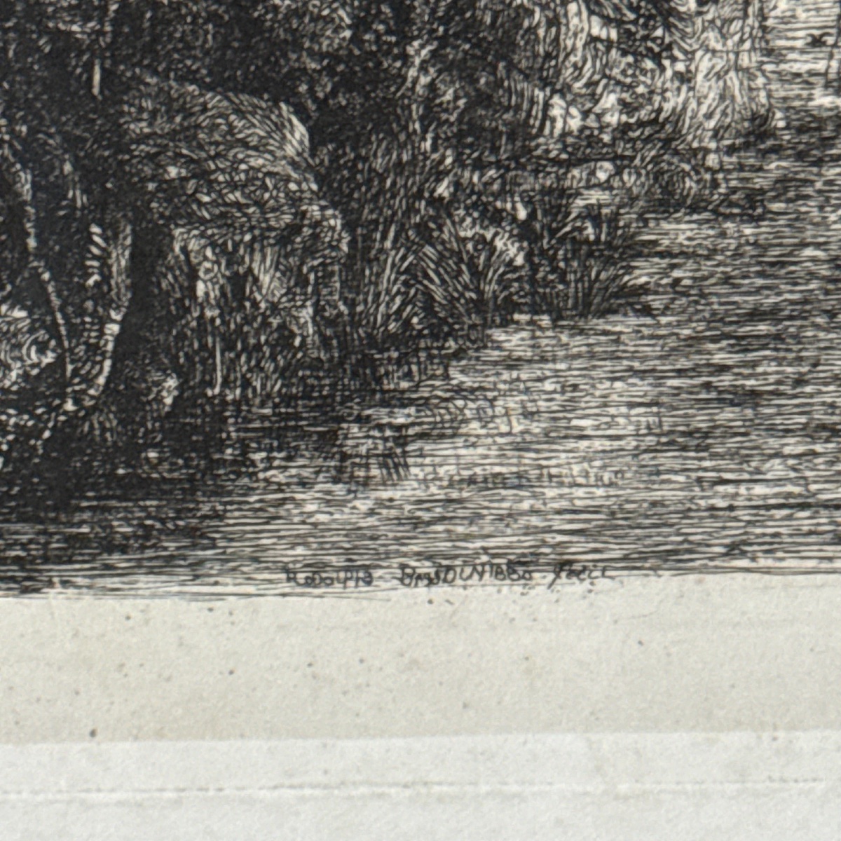 Antique Etching By Rodolphe Bresdin, -photo-4