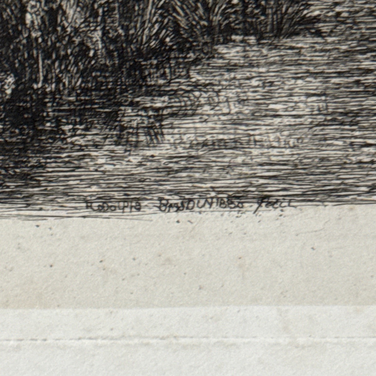 Antique Etching By Rodolphe Bresdin, -photo-6