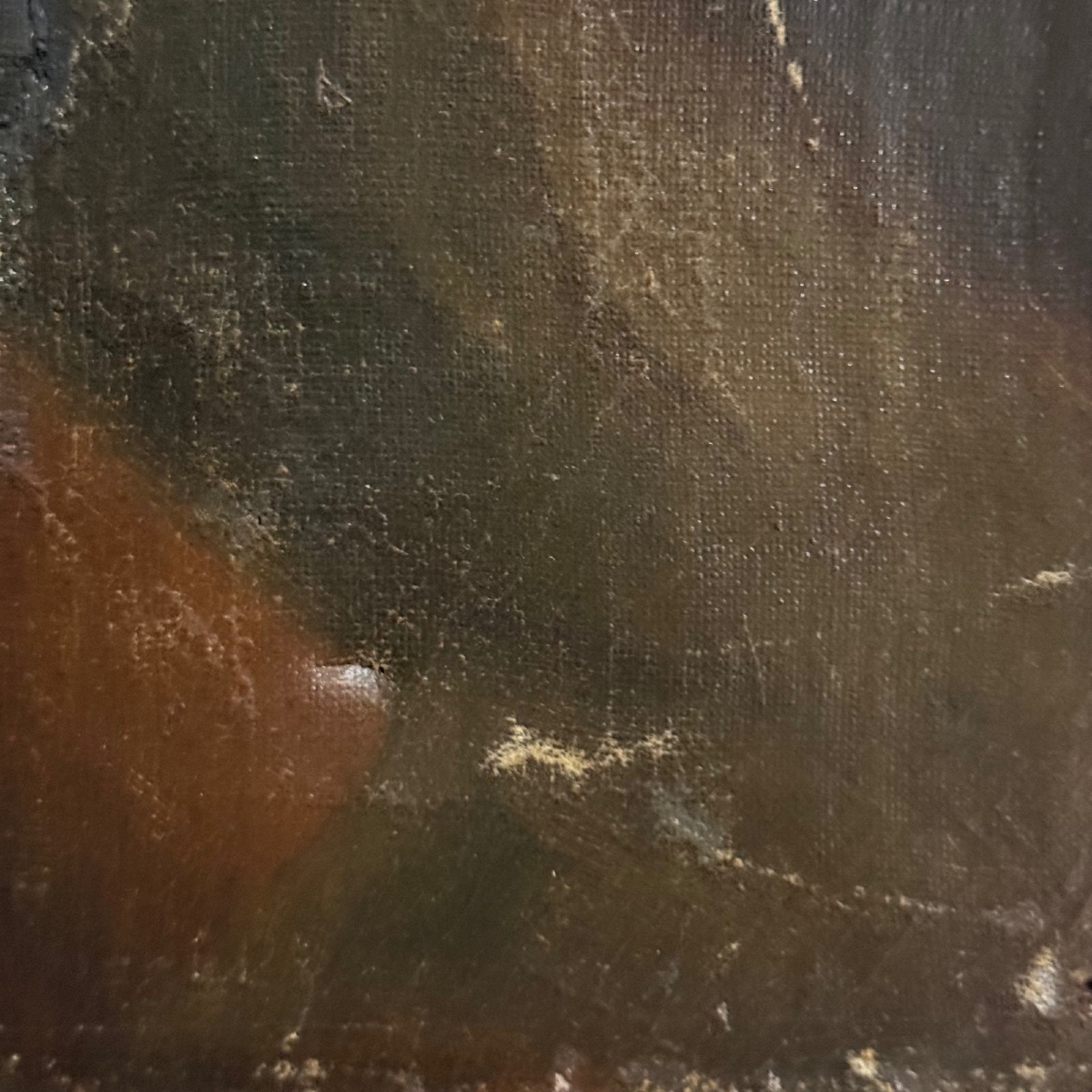 Huile sur toile portrait milieu du XIXe jeune fille en prière -photo-6