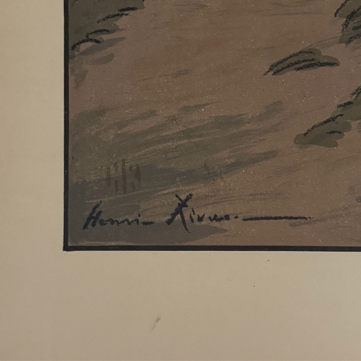 Lithograph By Henri Rivière: Parisian Landscapes - Swan Island -photo-2