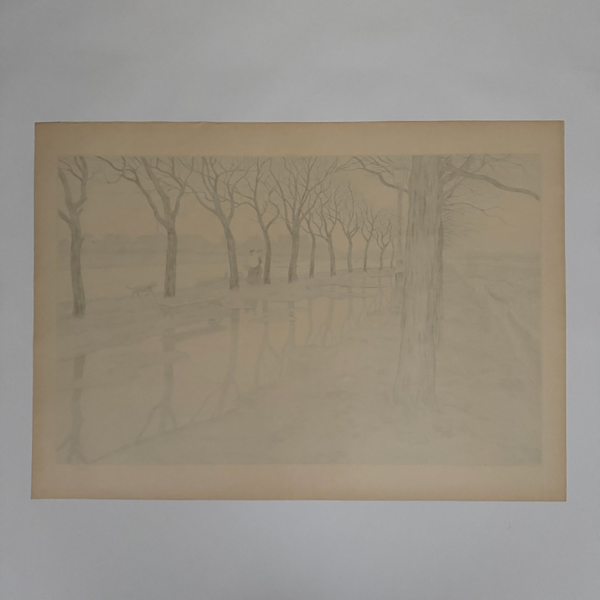 Lithograph By Henri Rivière: Parisian Landscapes - Swan Island -photo-4