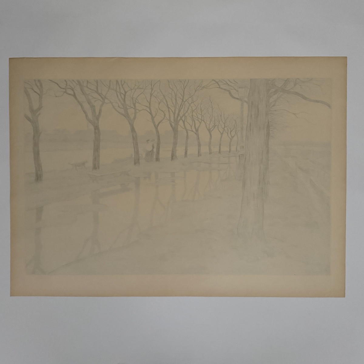 Lithograph By Henri Rivière: Parisian Landscapes - Swan Island -photo-5