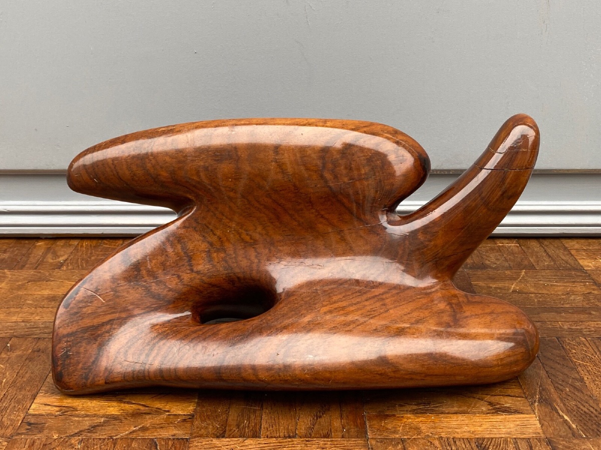 Modernist Free-form Wood Sculpture, 1960 -photo-2